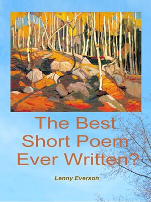 cover image of The Best Short Poem Ever Written?